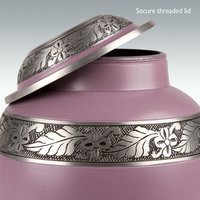 Extra Large Lilac Leaves Cremation Urn Engravable
