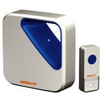Pressfit Echo-iii Wireless Doorbell - Plastic, High Operating Radius, Auto-learning Technology | Ip44 Water Resistant, 30+ Selectable Melodies, Easy Setup