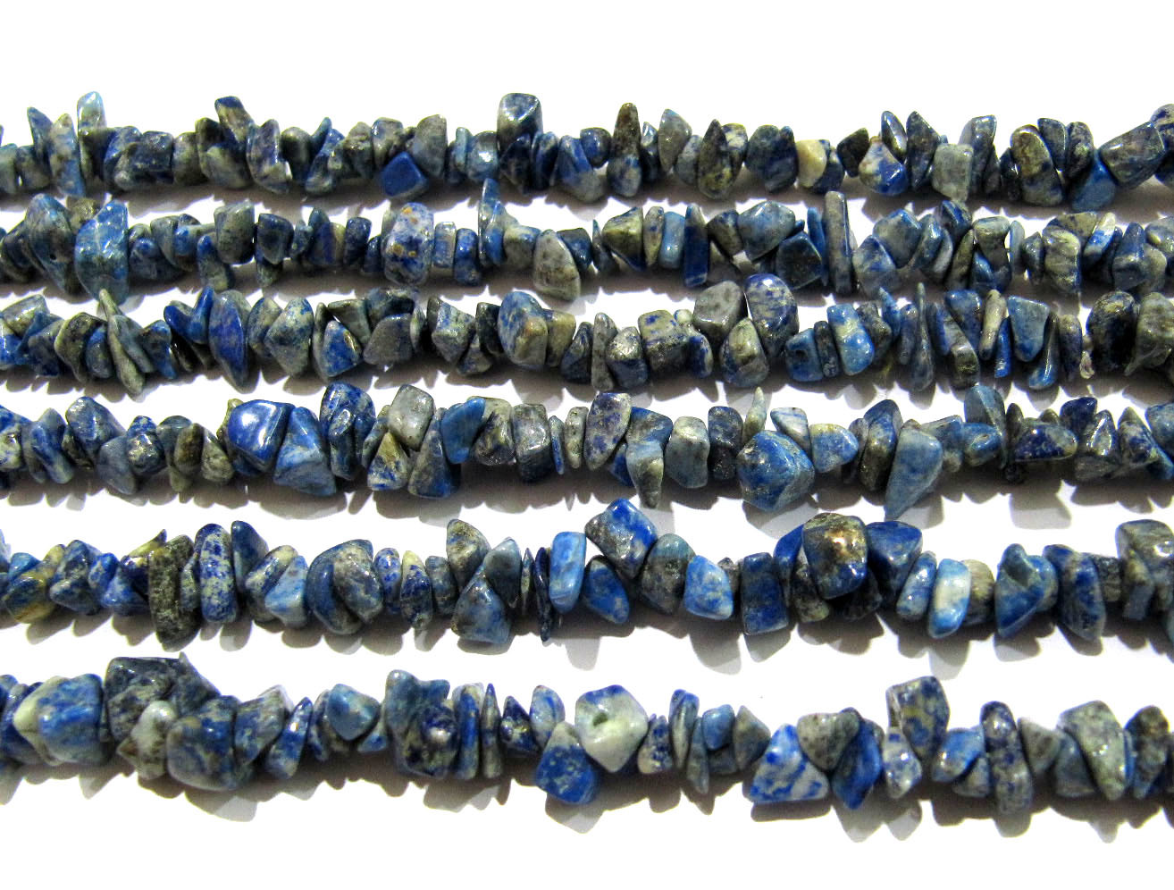 Natural Lapis Lazuli Irregular Chip Gravel Uncut Nugget beads