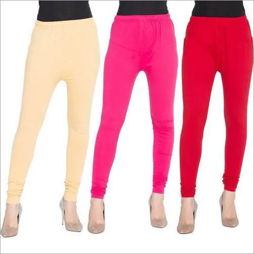 Buy Rubby Style Leggings For Women Comfortable Stylish Chudidar Full Length  in Red Colour With X-Large Size at