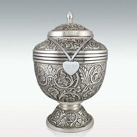 Large Villa Gardens Brass Cremation Urn