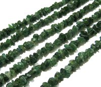 Natural Green Jade Irregular Chip Gravel Uncut Smooth beads