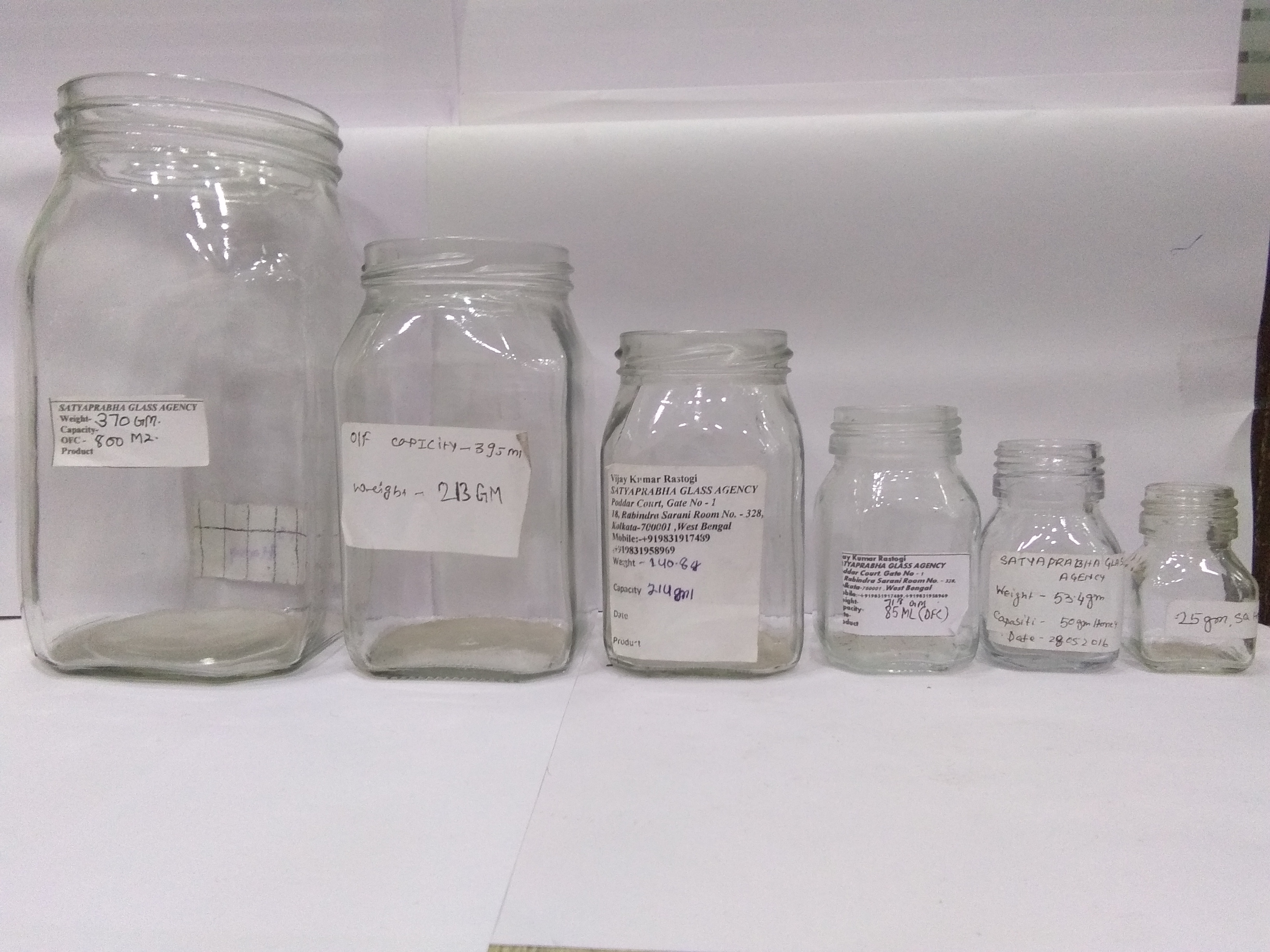 Glass Bottles & Jar