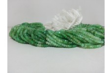 100% Natural Chrysoprase Faceted Rondelle Beads Strand 3.5-4.5mm