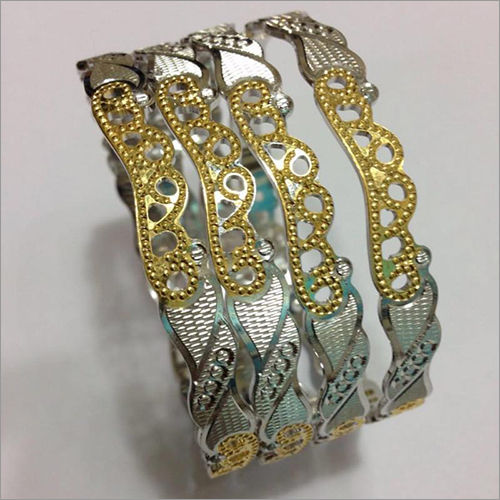 Fancy Silver Bangles