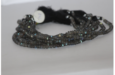 100% Natural Labradorite Plain Smooth Rondelle Beads Strand 6-7mm
