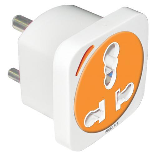 Pressfit Nano 3 Pin Conversion Multi Plug - High Quality Plastic, Rated Voltage: 5-15 Ampere | Portable Design, Universal Socket Compatibility, LED Indicator