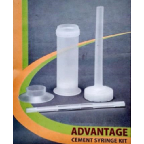 Advantage Syringe Kit Minimum 15 Pc - Plastic, Manual Operation | Real-Time Use, Designed for Ortho Applications, Handy Cement Dispenser