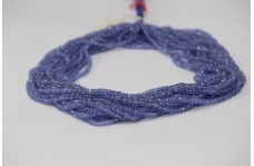 100% Natural Tanzanite Faceted Rondelle Beads Strand 3-4mm