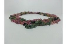 100% Natural Watermelon Tourmaline Uncut Chips Beads Strand