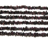 Natural Garnet Irregular Chip Gravel Uncut Nugget beads