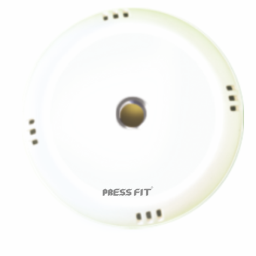 Pressfit Plastic Ceiling Rose Plate - Plastic Material, Round Shape, White Color | Electrical Outlet Connection for Ceiling Fans, Tube Lights, Lamps