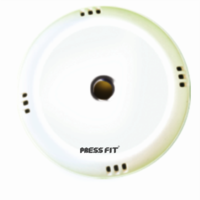 Pressfit Plastic Ceiling Rose Plate - Plastic Material, Round Shape, White Color | Electrical Outlet Connection For Ceiling Fans, Tube Lights, Lamps