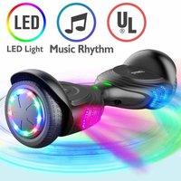 Balancing Scooter Bluetooth Led - 6.5 Inch, Black | 100kg Weight Capacity, Samsung Lithium Battery, 2hrs Charging Time, Personal Transportation & Entertainment