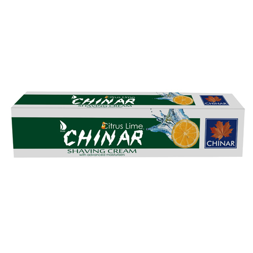 Duxx Chinar Citrus Lime Shaving Cream - Herbal Infusion with Lemon Fruit Extract | Invigorating Freshness, Smooth and Soothing Shave for Ages 18-25