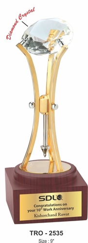 Red Crystal Top Trophy