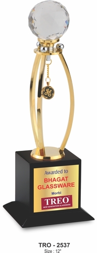 Gold Crystal Top Trophy
