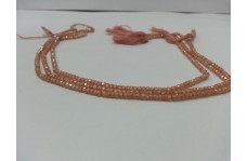 3mm Brown Cubic Zirconia Faceted Rondelle Beads Strand