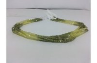 3mm Green Shaded Cubic Zirconia Faceted Rondelle Beads Strand