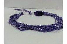3mm Ink Blue Cubic Zirconia Faceted Rondelle Beads