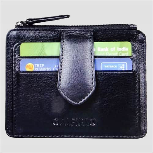 Black Men's Card Wallet