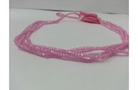 3mm Pink Cubic Zirconia Faceted Rondelle Beads Strand