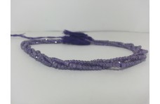 3mm Purple Cubic Zirconia Faceted Rondelle Beads