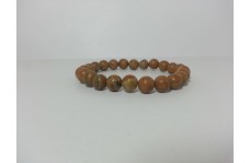 8mm Natural Camel Jasper Smooth Round Beads Bracelet