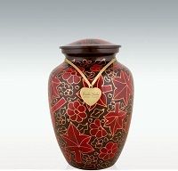 Medium Harvest Leaves Cremation Urn