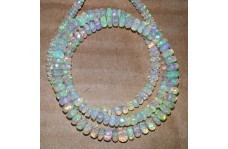 AAA Ethiopian Welo Opal Faceted Rondelle Beads 3-5mm 16 inches Strand