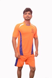 Table Tennis Set - Polyester Material, Sizes M - Xxl, Vibrant Orange Color | Summer Sport For Men, Designed For Adult Players