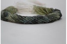 AAA Natural Moss Aquamarine Multi Faceted Rondelle Beads 3.5-4mm