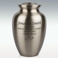 Extra Large Classic Pewter Brass Cremation Urn