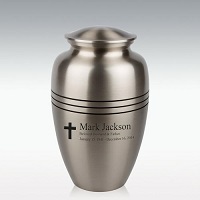 Extra Large Classic Pewter Brass Cremation Urn