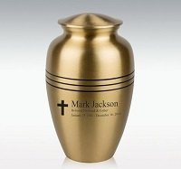 Extra Large Classic Pewter Brass Cremation Urn