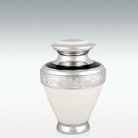 Small Noble Snow Brass Cremation Urn