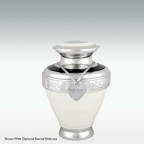 Small Noble Snow Brass Cremation Urn