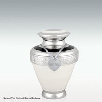 Small Noble Snow Brass Cremation Urn