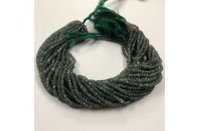 Green Labradorite Faceted Rondelle Beads Strand 3.5-4mm