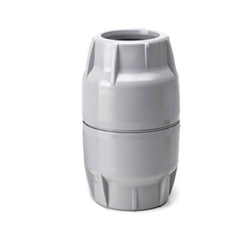 White Push Fit Duct Coupler