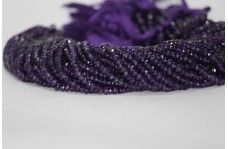 Blue Natural Aaa African Amethyst Faceted Rondelle Beads 4mm