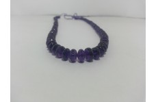 Natural African Amethyst Faceted Rondelle Beads Strand 5.5-7.5mm Natural African Amethyst Faceted Rondelle Beads Strand 5.5-7.5mm