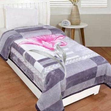 Flower Design Mink Blanket