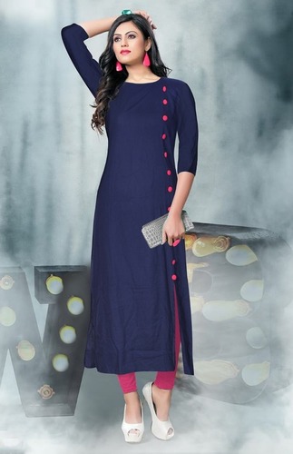 Stretchable Regular Ladies Fancy Kurti - Bust Size: 40 Centimeter (Cm)