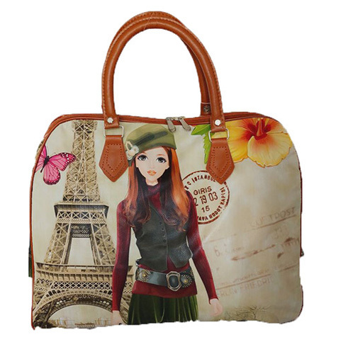 Ladies Printed Travel Bag Size: 33*30*12Cm
