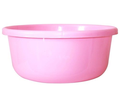 pink plastic tub