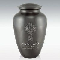 Celtic Cross Classic Brass Cremation Urn