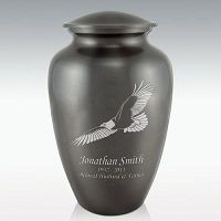 Soaring Eagle Classic Brass Cremation Urn Engravable