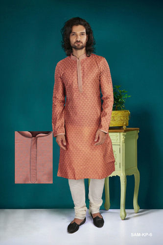 Rust Stylish Mens Kurta