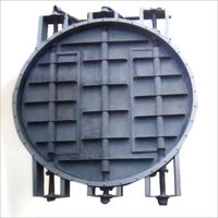 Multi Louver Damper - Metal, Round Design, Grey Color | High-durability For Abrasive Material Handling